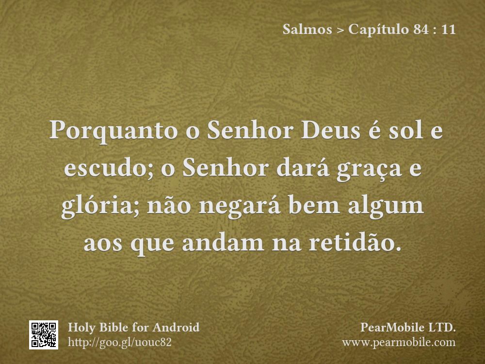 Salmos, Capítulo 84:11